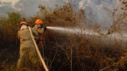 Combate aos incêndios no Pantanal, em Poconé Mayke Toscano Secom Queimadas