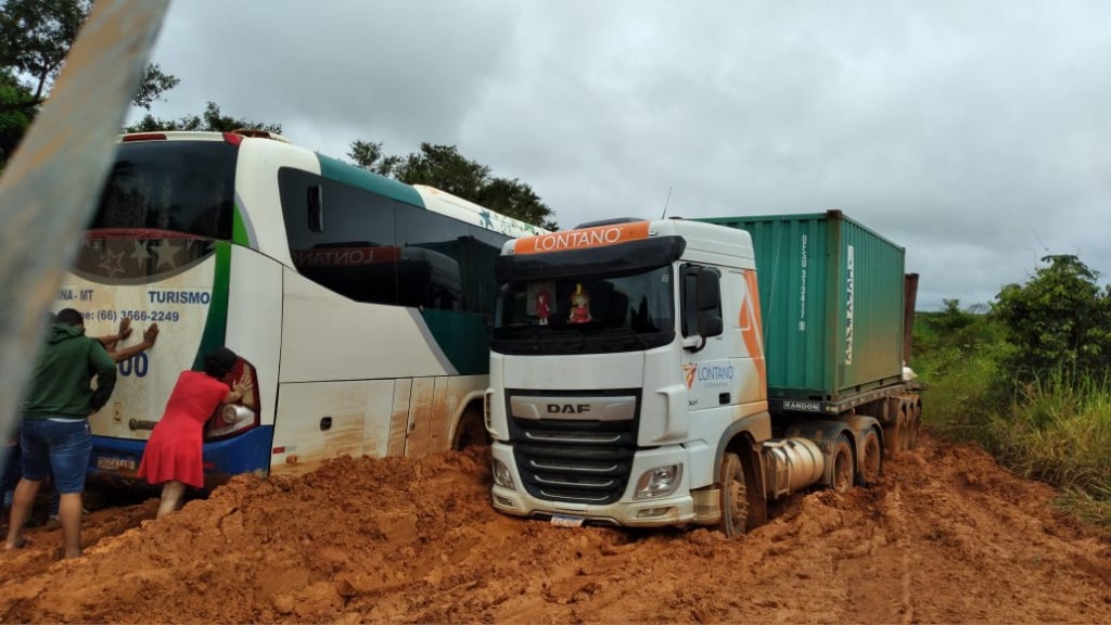 atoleiros na mt-170 em mato grosso